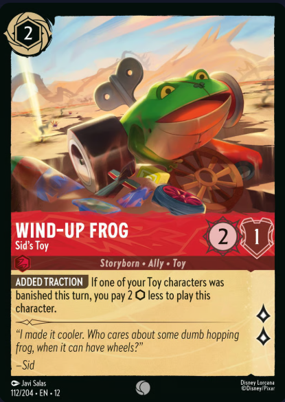 112/204 Wind-Up Frog - Sid's Toy C