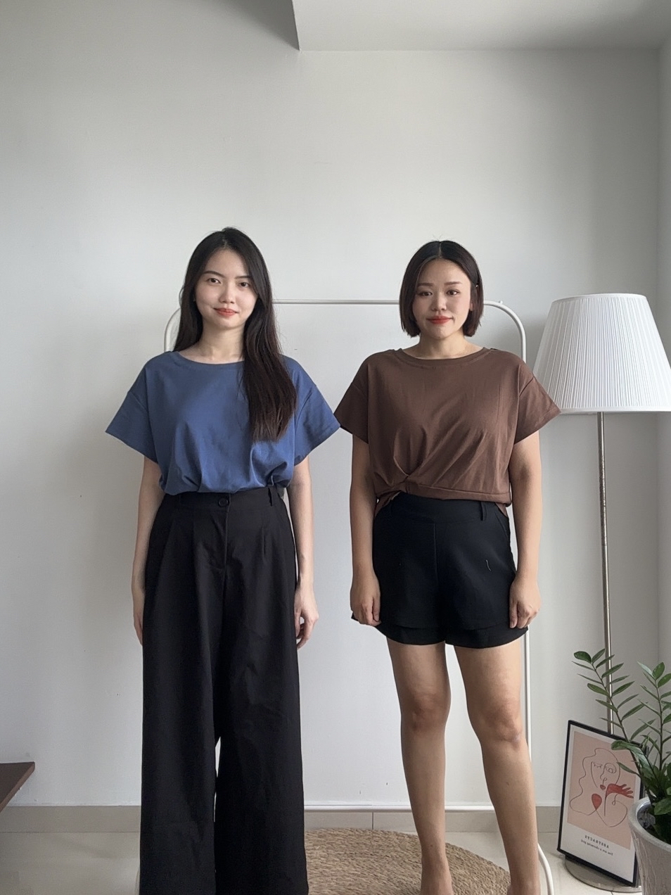 T4188 Short Sleeve Ruched Tee - 5 Colors 