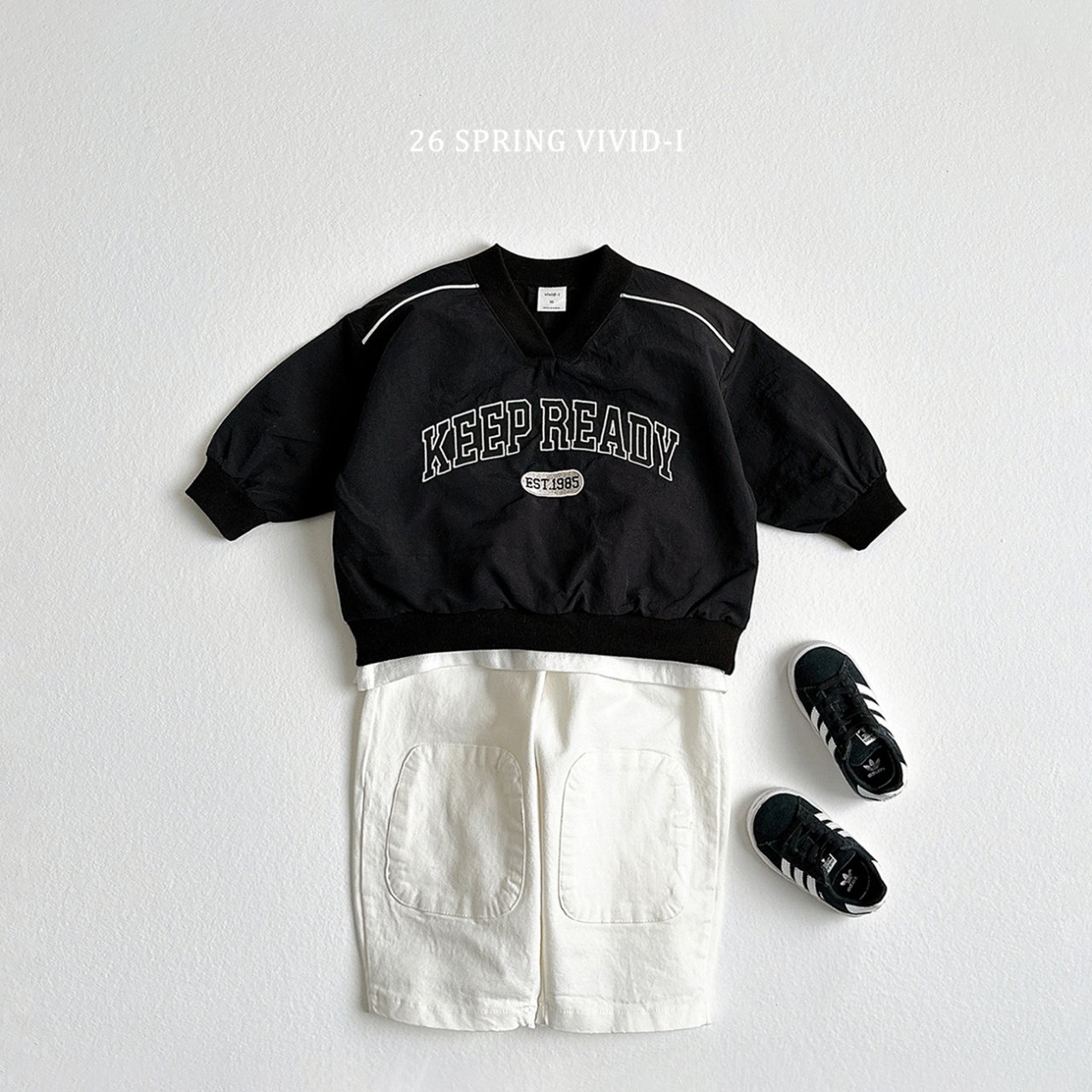 🌸預訂 韓國直送🌸🇰🇷VIVIDI四色棒球風刺繡防風寬鬆上衣