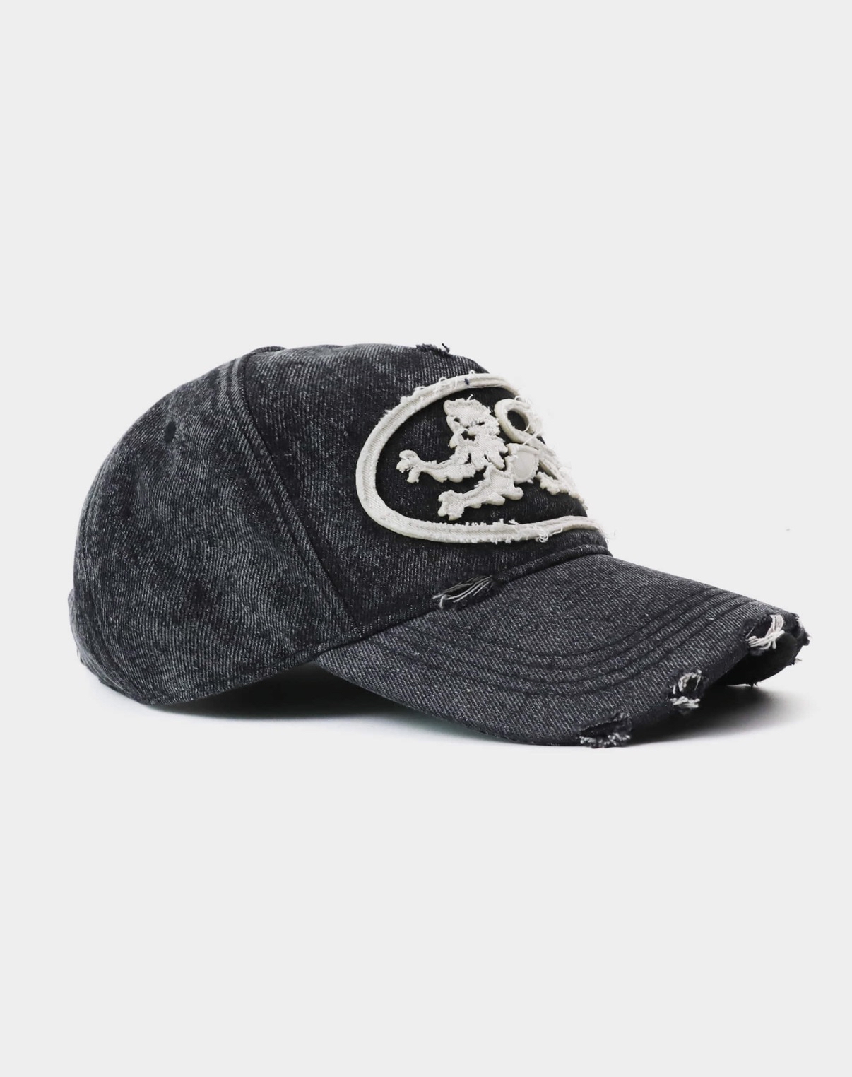 BADBLOOOD直播限時優惠 [w-hat25-023] Mystic Big Patch Ball Cap - Dusty Gray