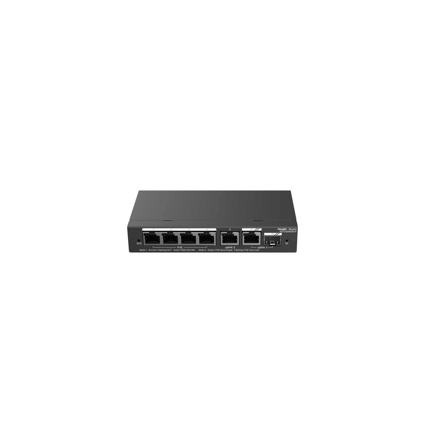 銳捷 Ruijie Reyee RG-ES206GS-P, 6-Port Gigabit Smart Cloud Managed PoE Switch (香港行貨，三年保養)