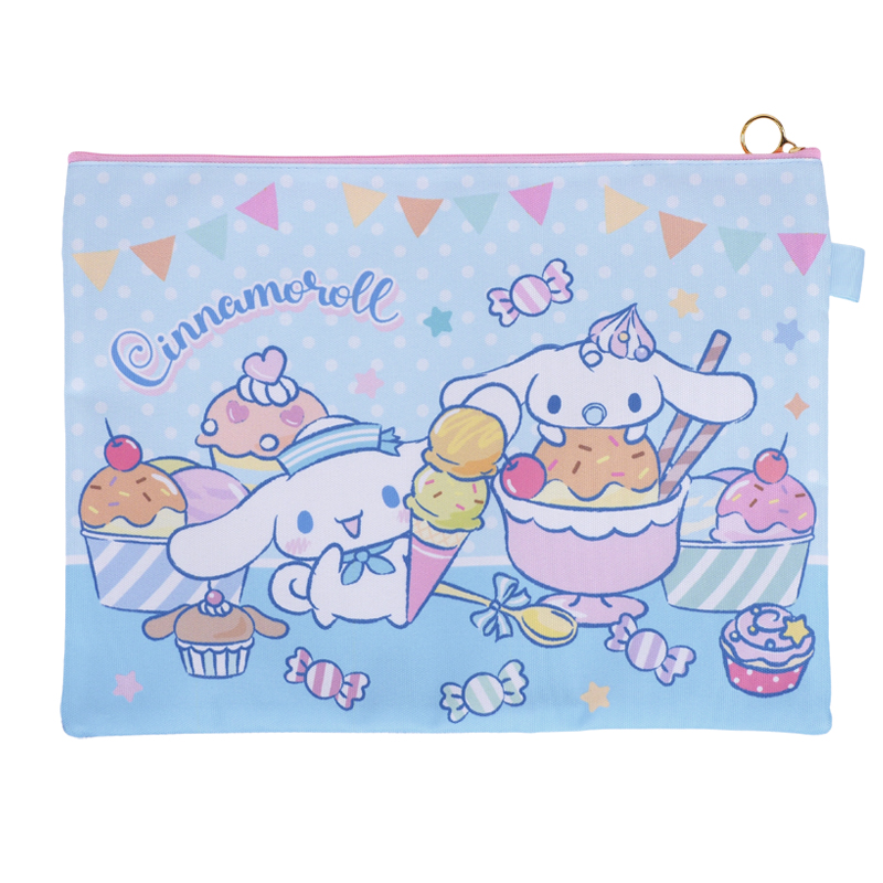 Cinnamoroll A4 3-Zipper Fabric Document Bag 布文件袋 (3拉鍊格)