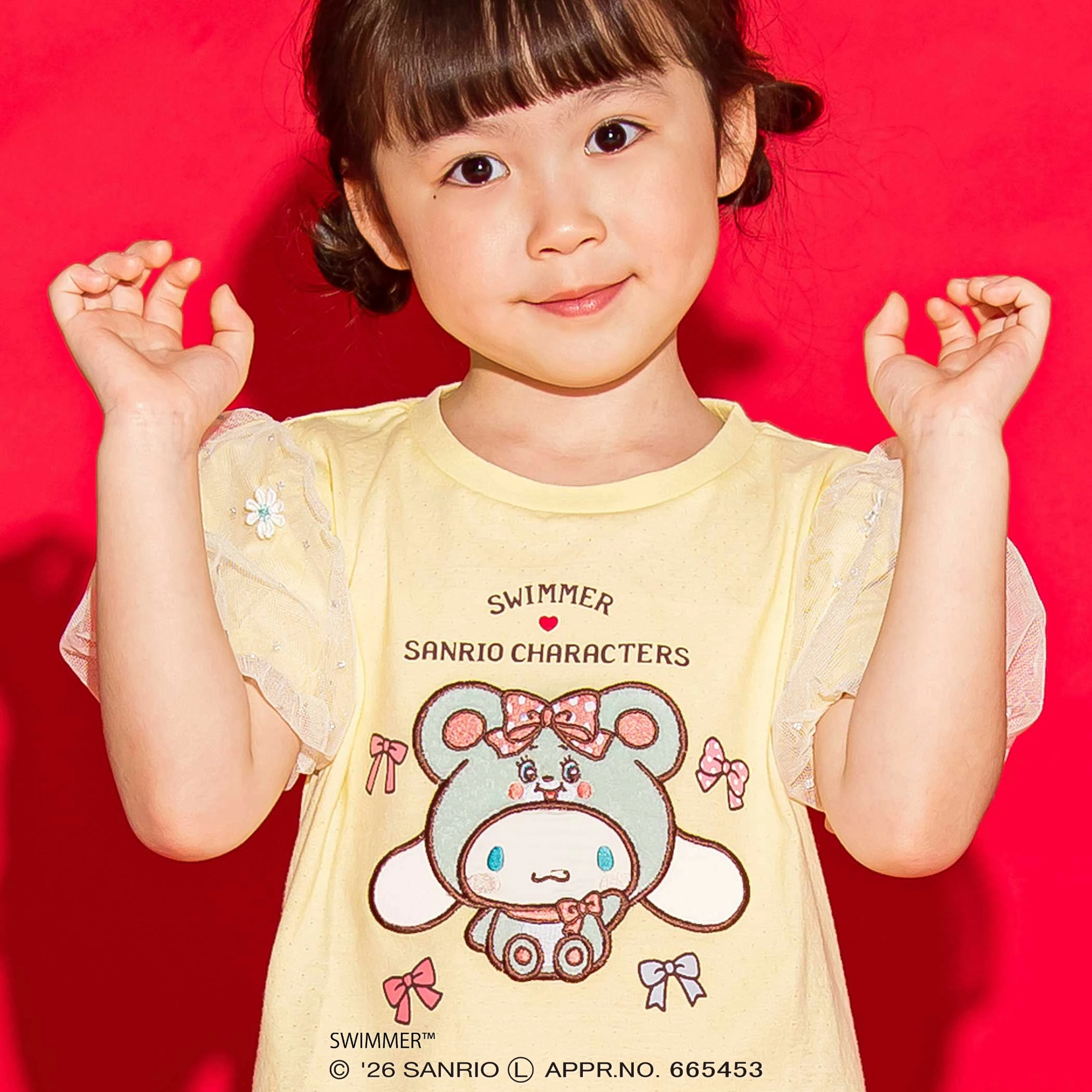 🆕【⭐訂購⭐】🌀 🇯🇵 日本直送 SWIMMER x #Sanrio 蕾絲泡泡袖 剌繡短袖Tee［3款選］🌀 [ELCA-0266][260416]