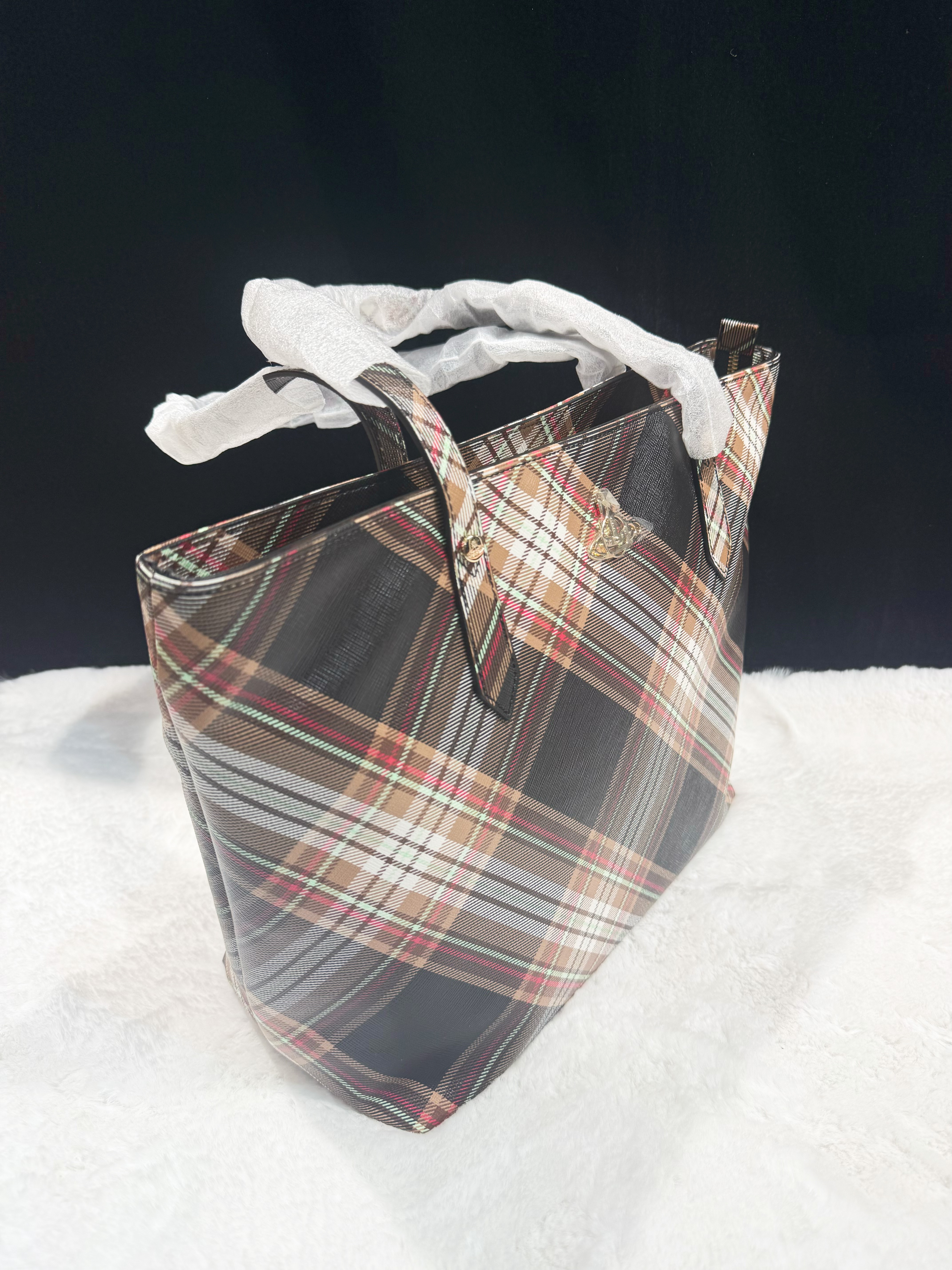 Vivienne Westwood zip tote xde/brown