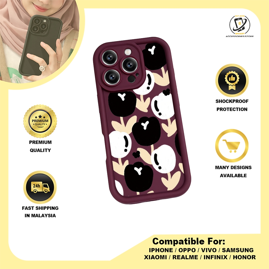 TPU DESIGN CASE PHONE FOR HONOR - DESIGN FLOWER A2