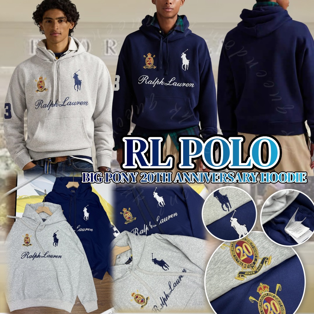 Polo Ralph Lauren BIG PONY 20TH ANNIVERSARY HOODIE 加絨連帽衛衣