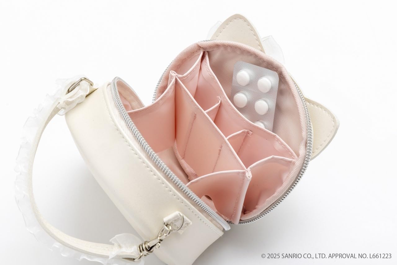 🎀【預訂】Hello Kitty x BRILMY 珍珠白化妝包