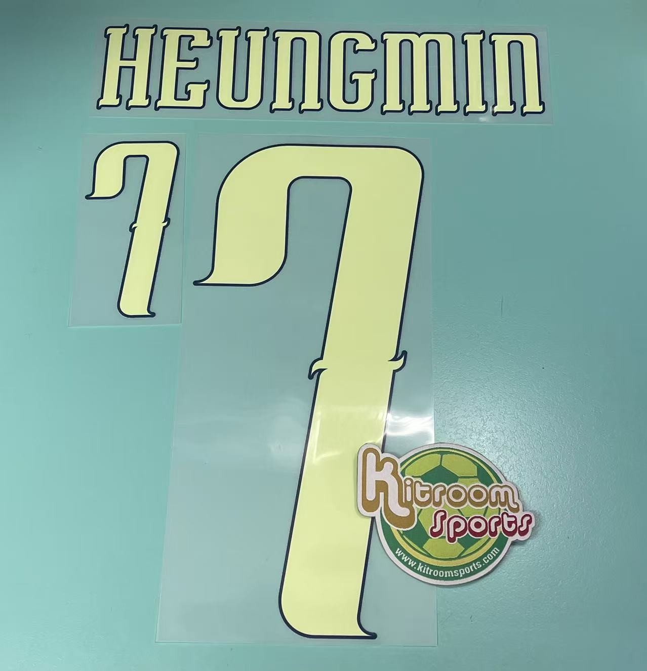 2026 World Cup Korea Away Nameset #7 HEUNGMIN