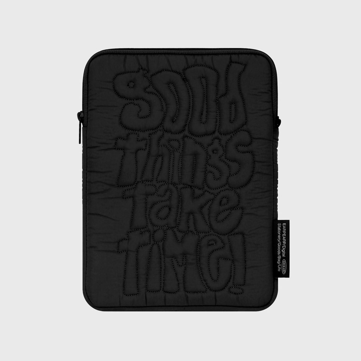 🇰🇷訂購｜earp earp｜iPad pouch - GOOD THINGS TAKE TIME 3色