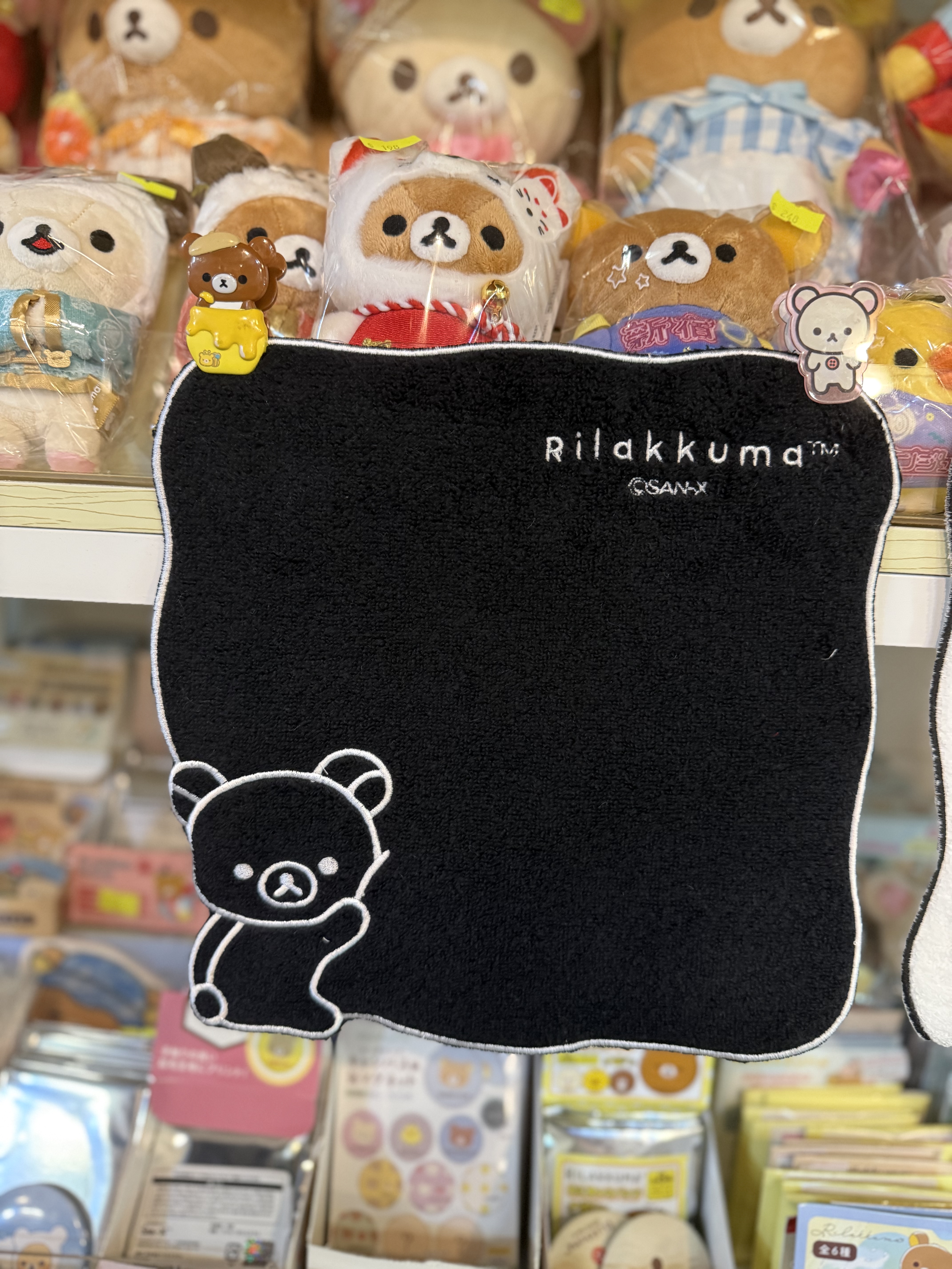 《現貨》全新Rilakkuma黑白造型毛巾仔