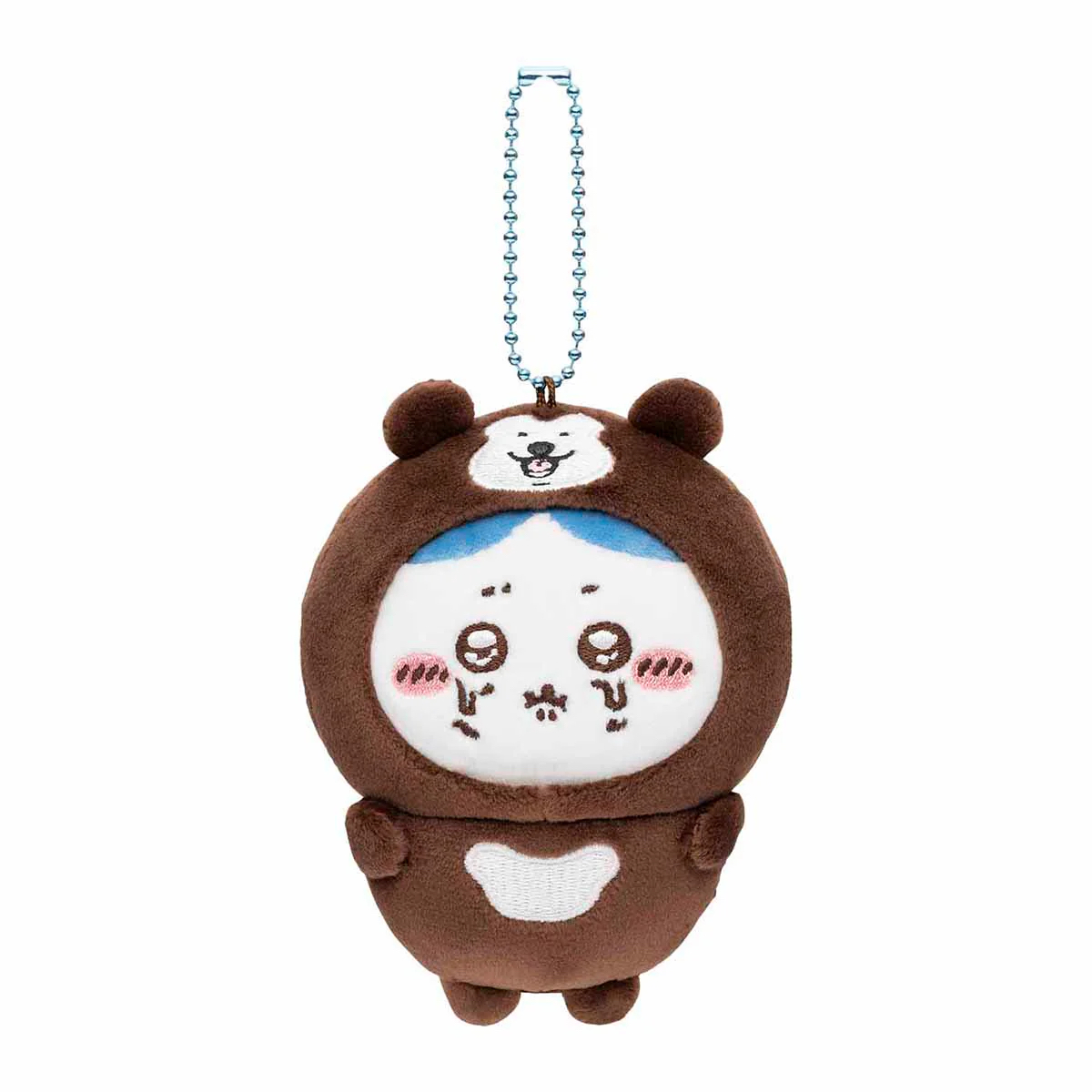 Chiikawa mascot wearing Nagano Characters Malley Bears 馬來熊小八