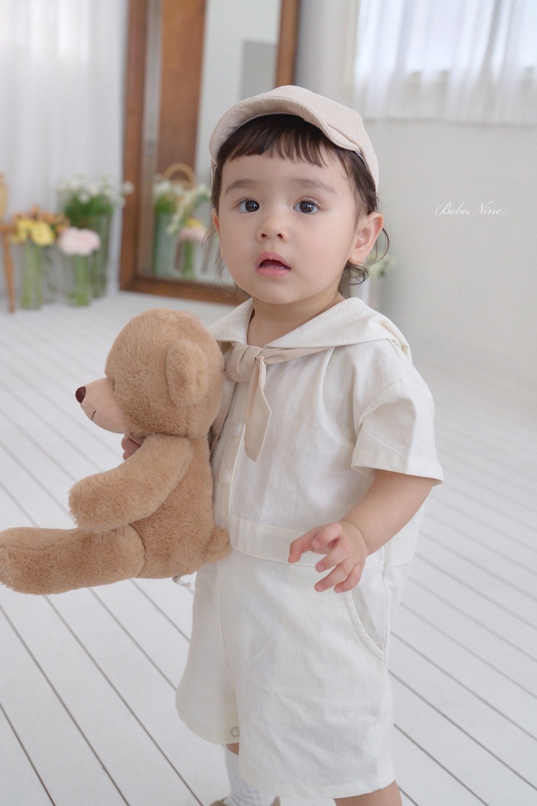 ☀️預訂 韓國直送☀️🇰🇷Bebenine兩色水手領巾短袖連身服