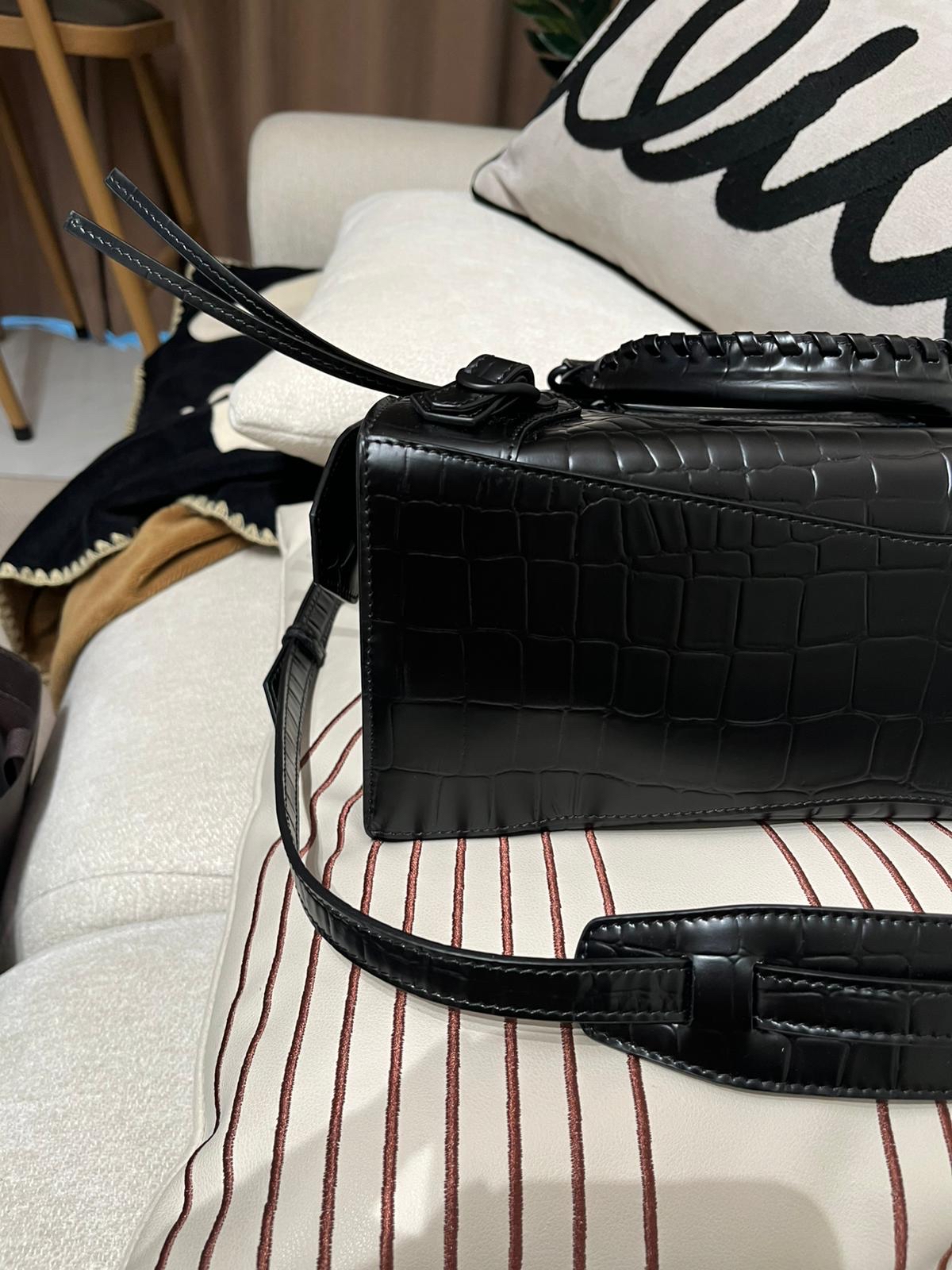 未使用品 BALENCIAGA Neo Classic City 2 way bag 黑色 So Black 638521 Crocodile Embossed Calfskin,100%Authentic, Unused未使用品 ✅Dust bag✅tap