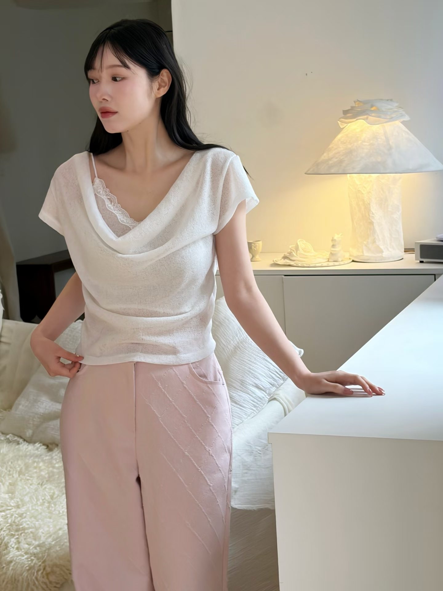 ♥︎假2件Lacie Draped Top