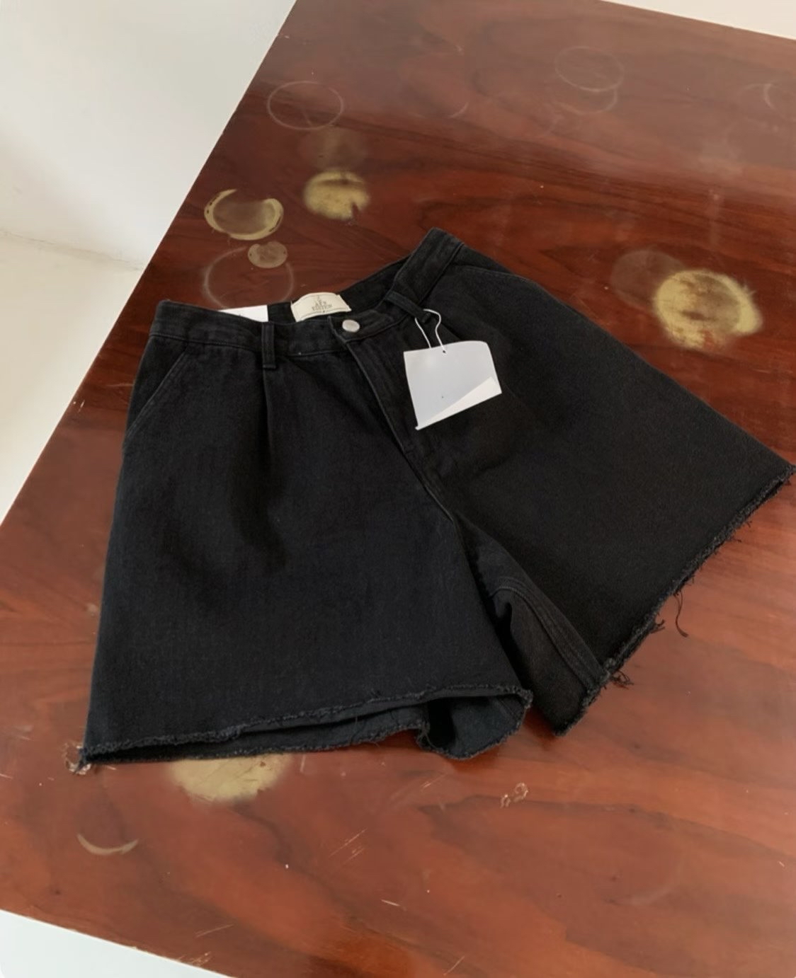 Denim shorts