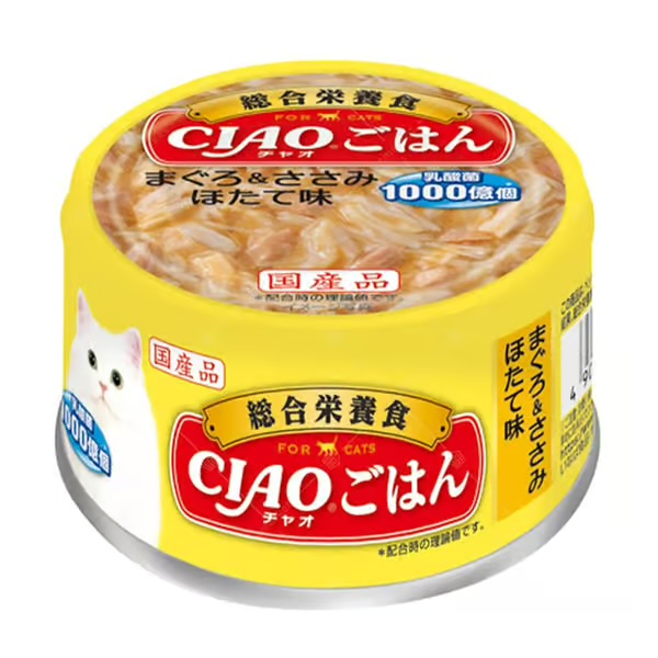 CIAO 主食罐系列  吞拿魚 & 雞肉 85g (4味)