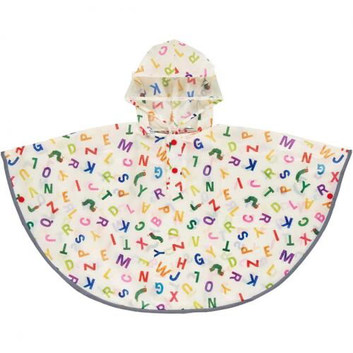 🇯🇵預訂 日本直送🇯🇵好餓的毛毛蟲人物滿印斗篷雨衣雨褸附收納袋