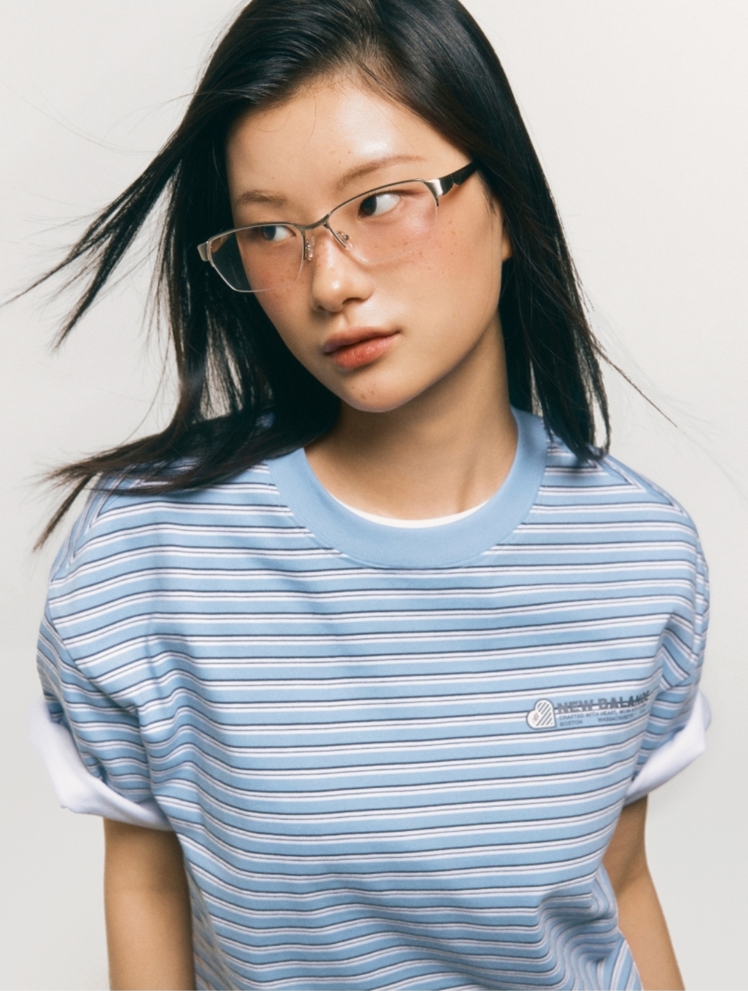 New Balance Heart Tee ｜Stripe 間條款