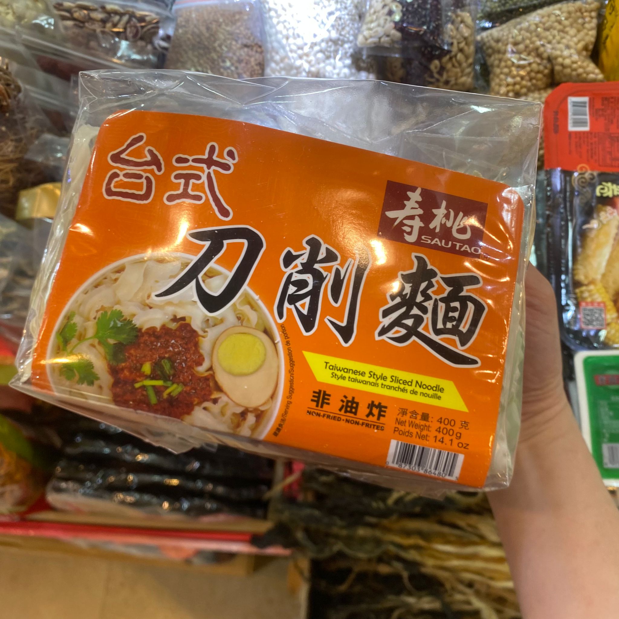 壽桃台式刀削麵，非油炸，400克