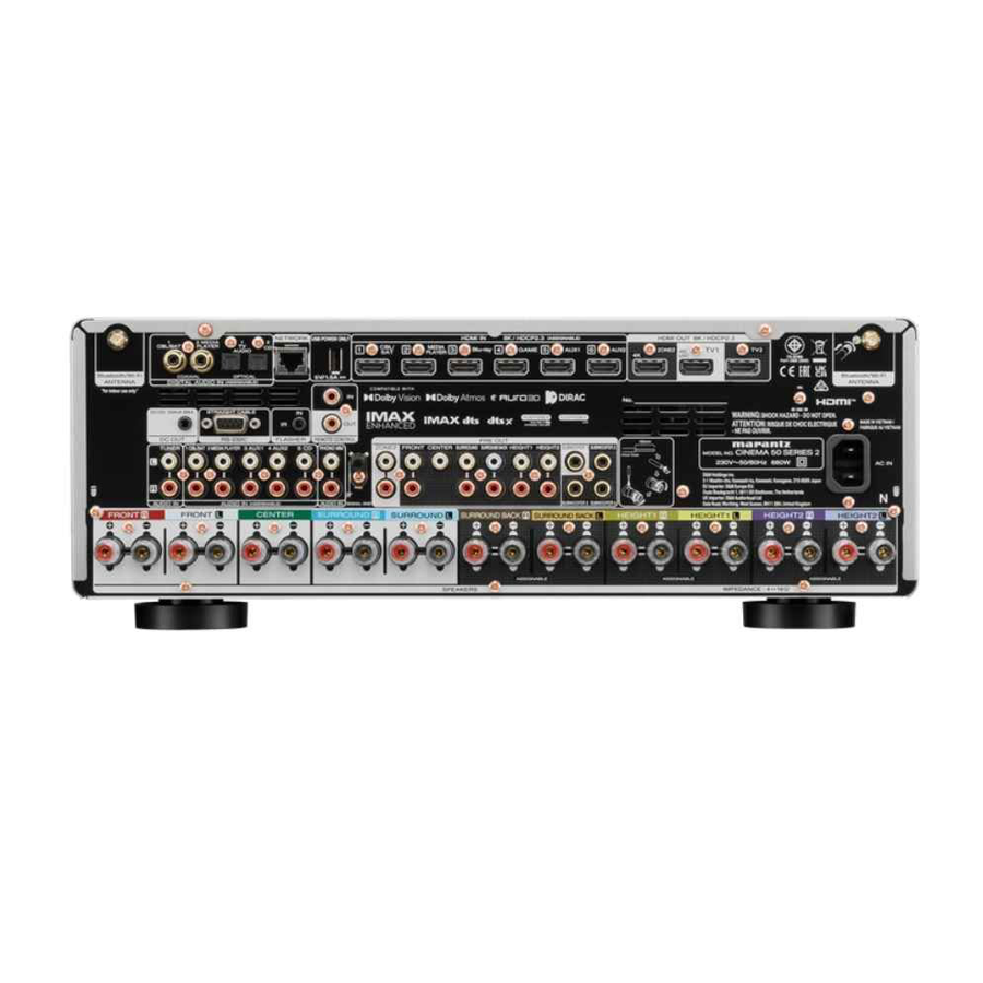 Marantz Cinema 60 S2 7.2-Channel AV Receiver with Dolby Atmos and Powered by HEOS™