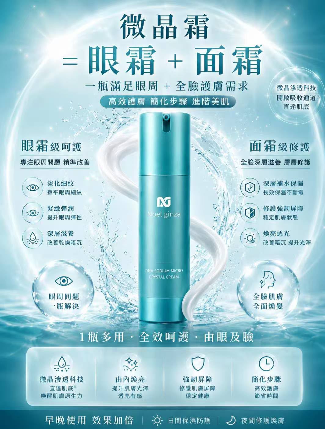 微晶霜｜眼面同步·百億微針直入肌底