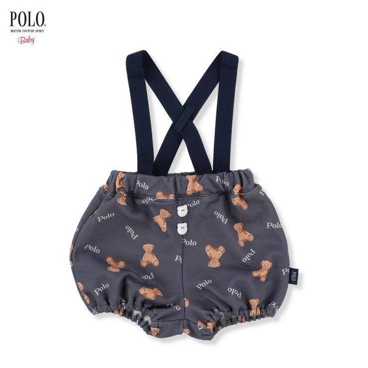 🇯🇵限量預訂 日本直送🇯🇵Polo Baby三色小熊滿印吊帶燈籠褲