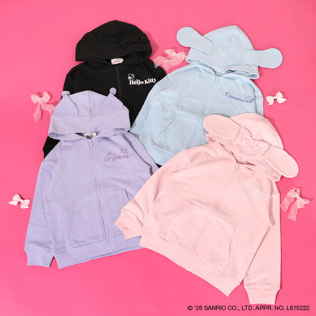 🆕【⭐訂購⭐】🌀 🇯🇵 日本直送 ❣ #親子裝❣ #Sanrio 立體耳朵 連帽外套［4款選］ 🌀 [ELIA-0156][261021]