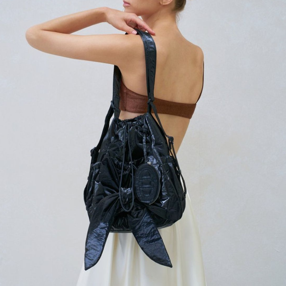 [athe vanessabruno] RUBAN Glossy Ribbon Backpack & Shoulder Bag S (5款)