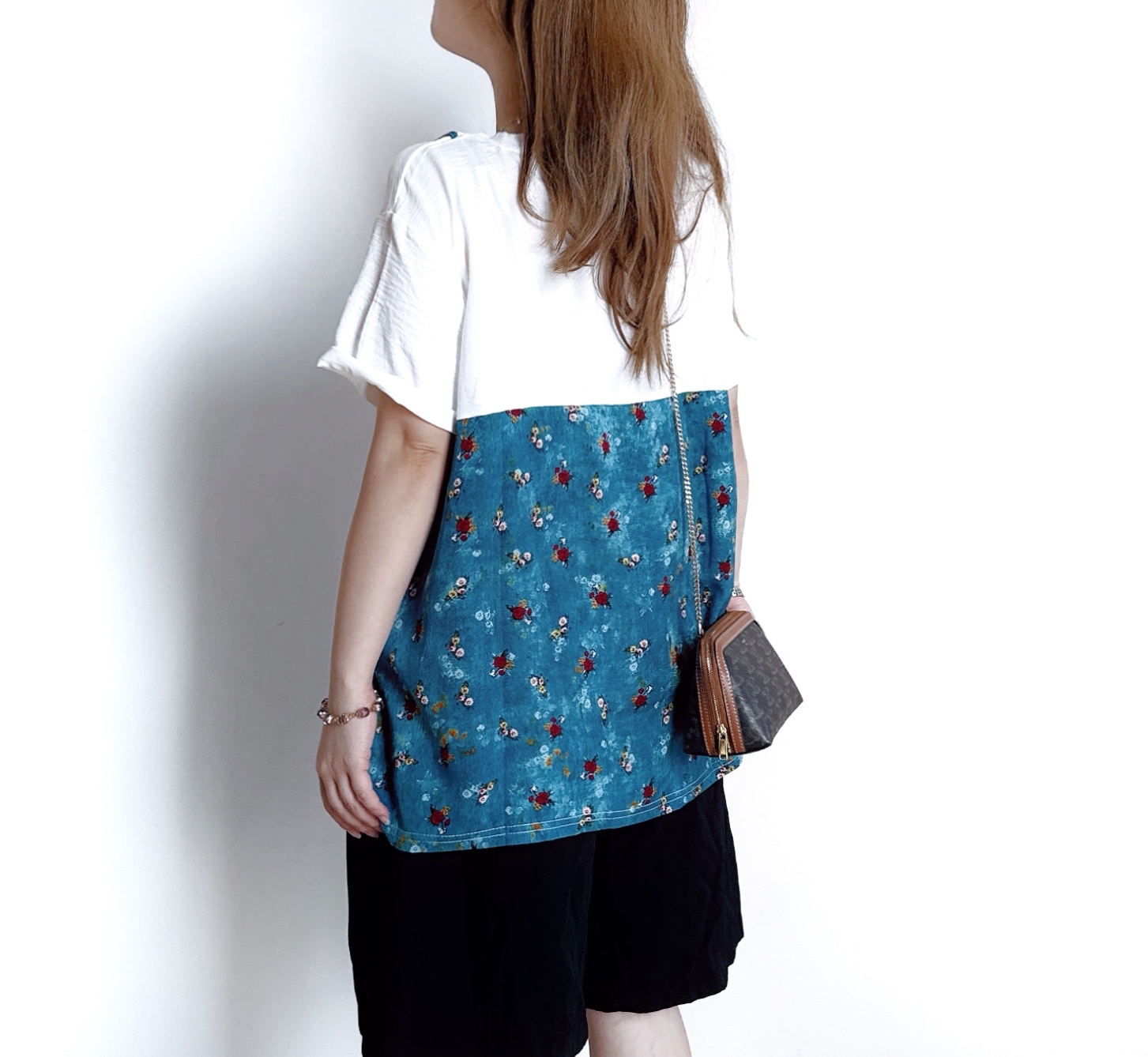 🌼初春優惠🍀 假兩件吊有彩花Tee