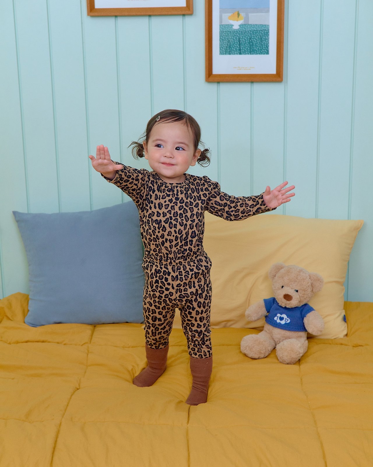 OOTT | Little Leopard Print Loungewear set