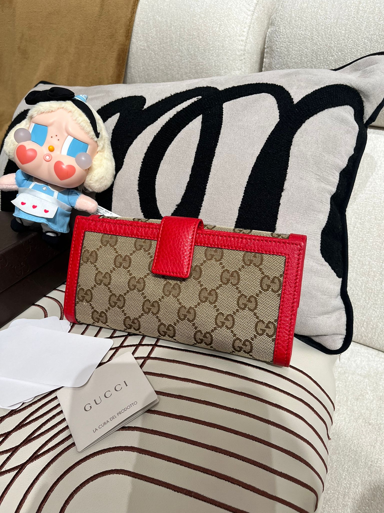 Gucci Long Wallet 100%Authentic, 98%New ✅Booklet✅Box