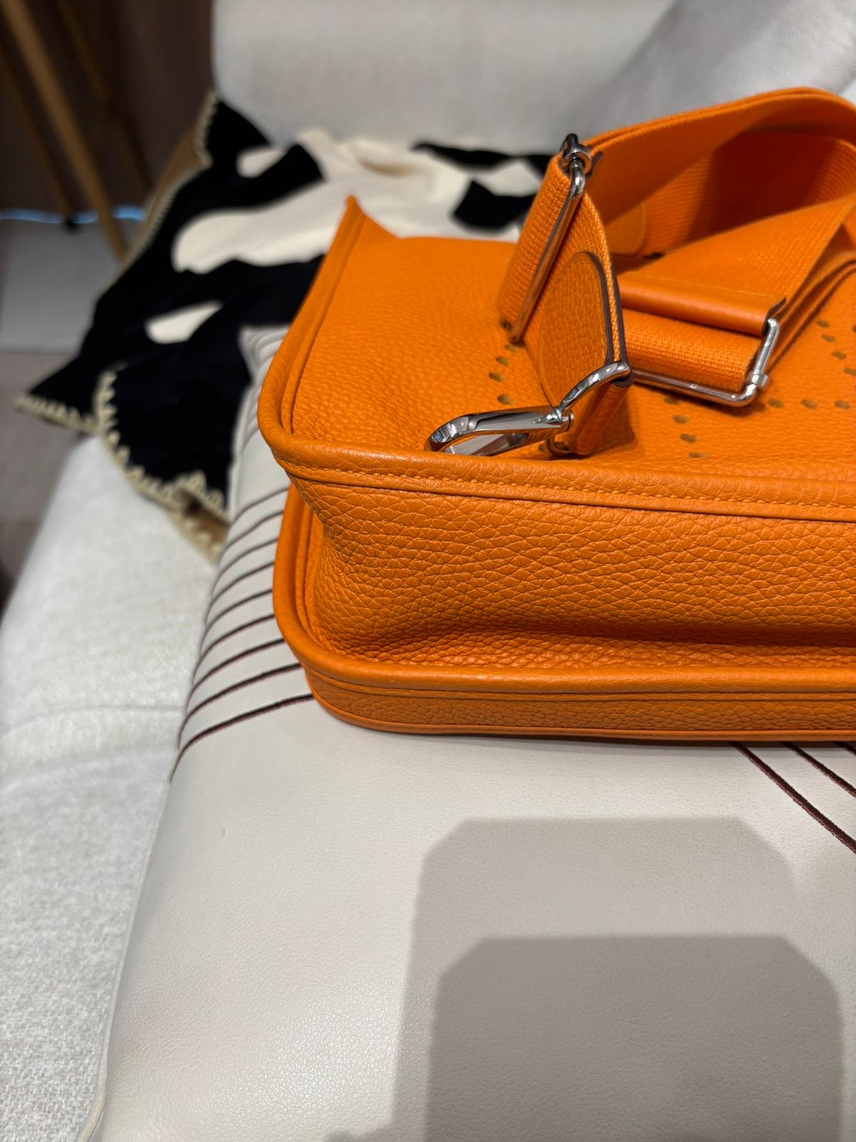 Hermes evelyne 29, Stamp C 杏脯色 TC粒粒牛皮 100%Authentic ,98%new ✅塵袋