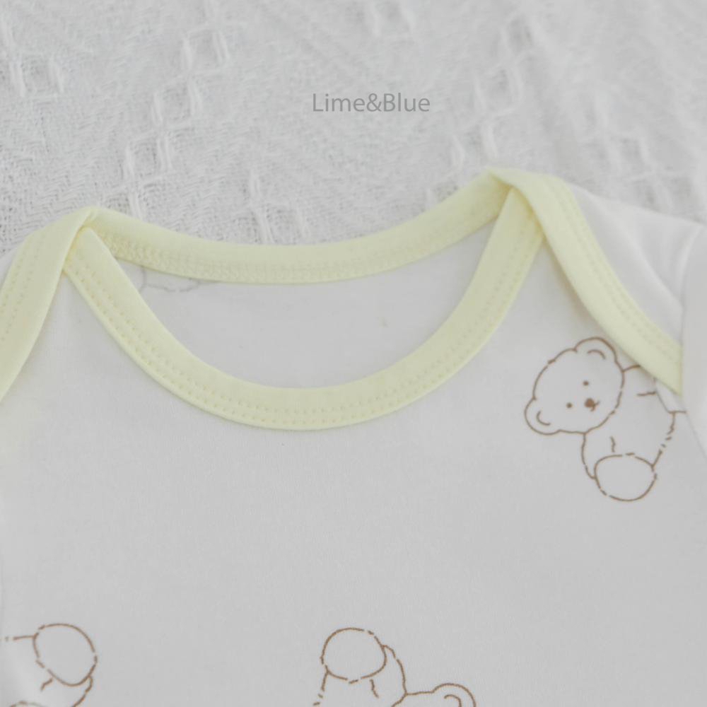 Lime Bear Baby Suit