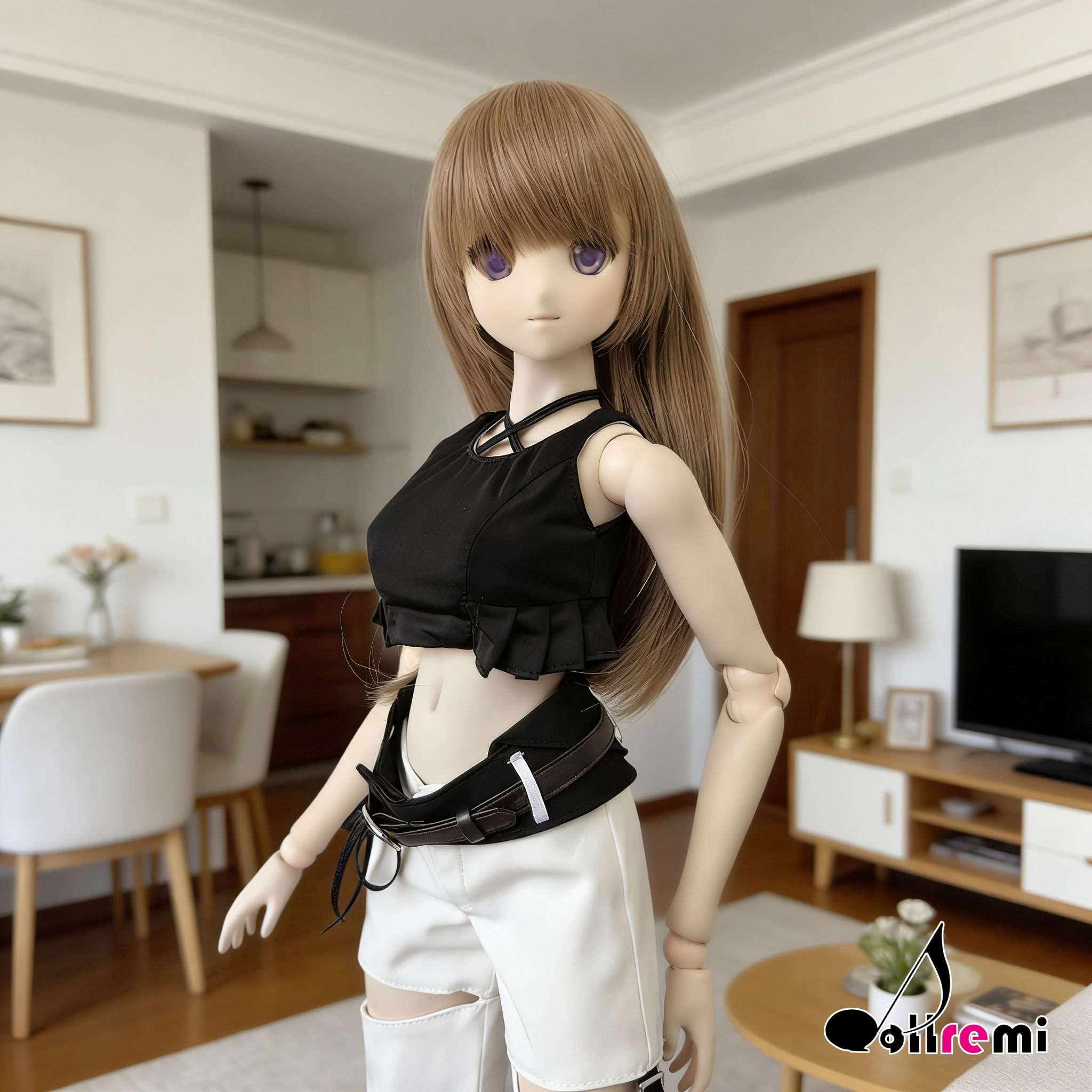 【dollremi】(DD0917C) 短款背心 Crop tank