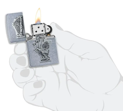 Zippo 49536 死人手牌 Dead Man's Hand Emblem  | 防風打火機 | ZIPPO 指定授權經銷商 |美國製造 | 收藏