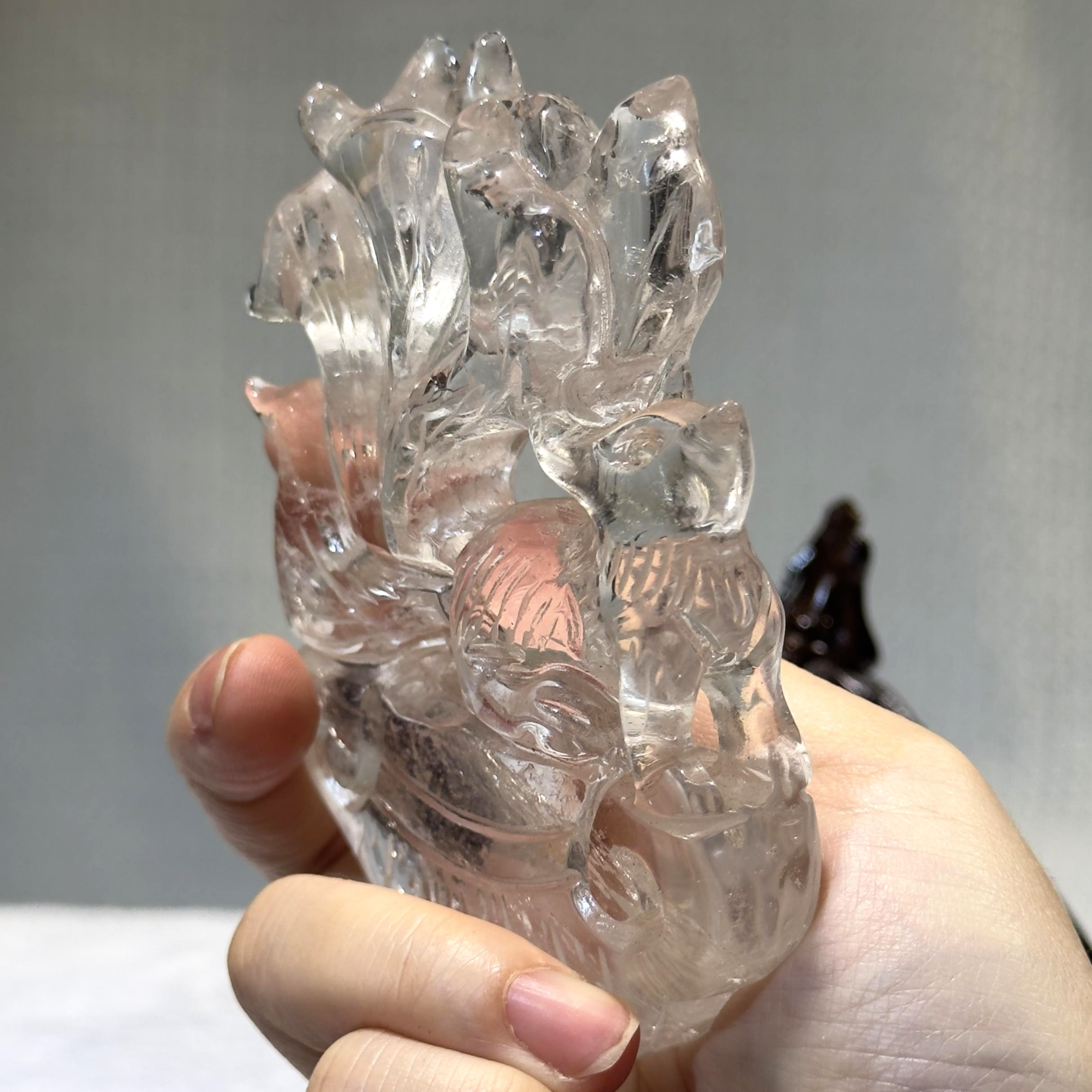 白水晶九尾狐 (連座) #1