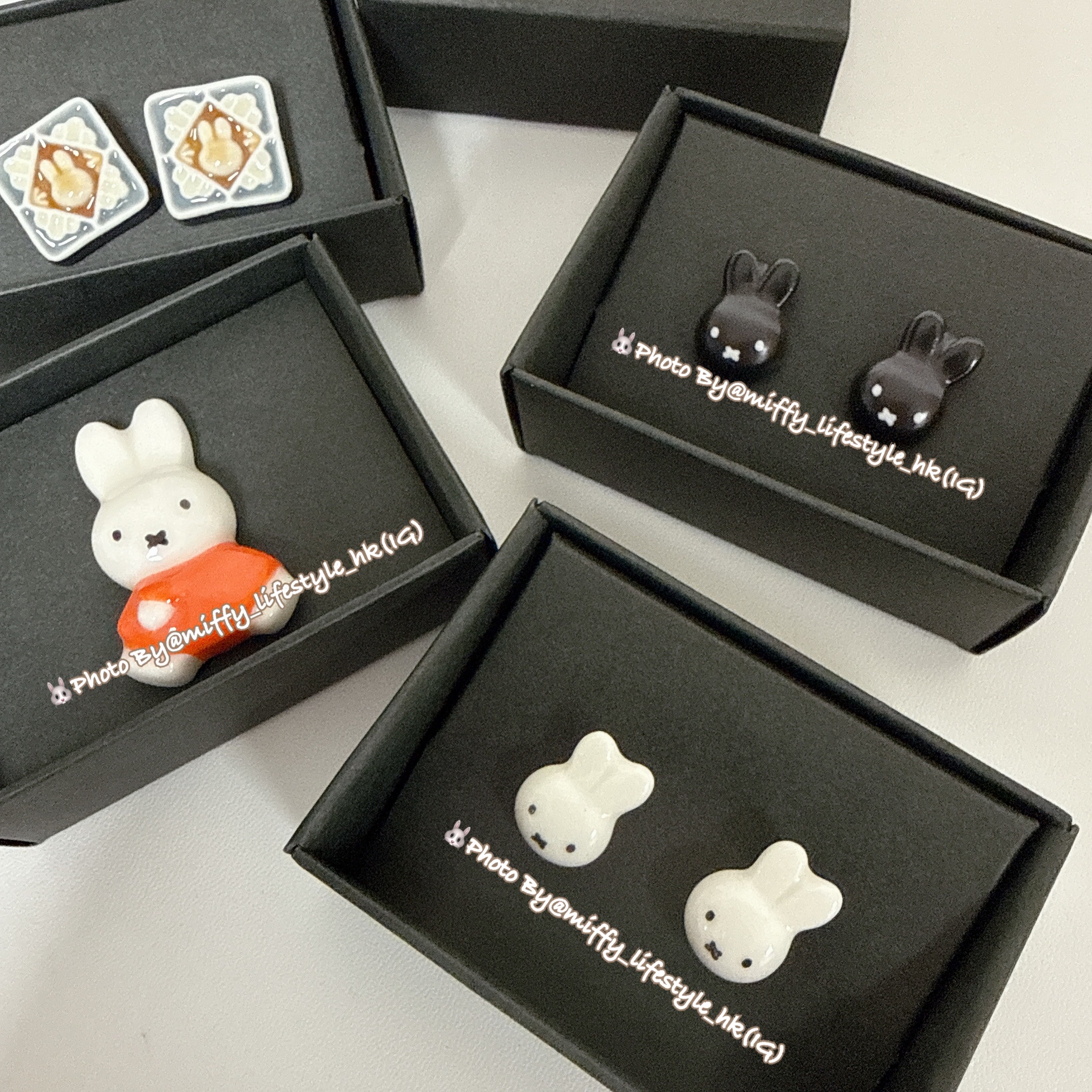 🐰第二團Pre Order  - miffy  "美濃燒" 耳環.  Made in Japan🇯🇵  ( 📦 大約4月底到貨, 若遇到缺貨或其它因素貨期會延遲 ）