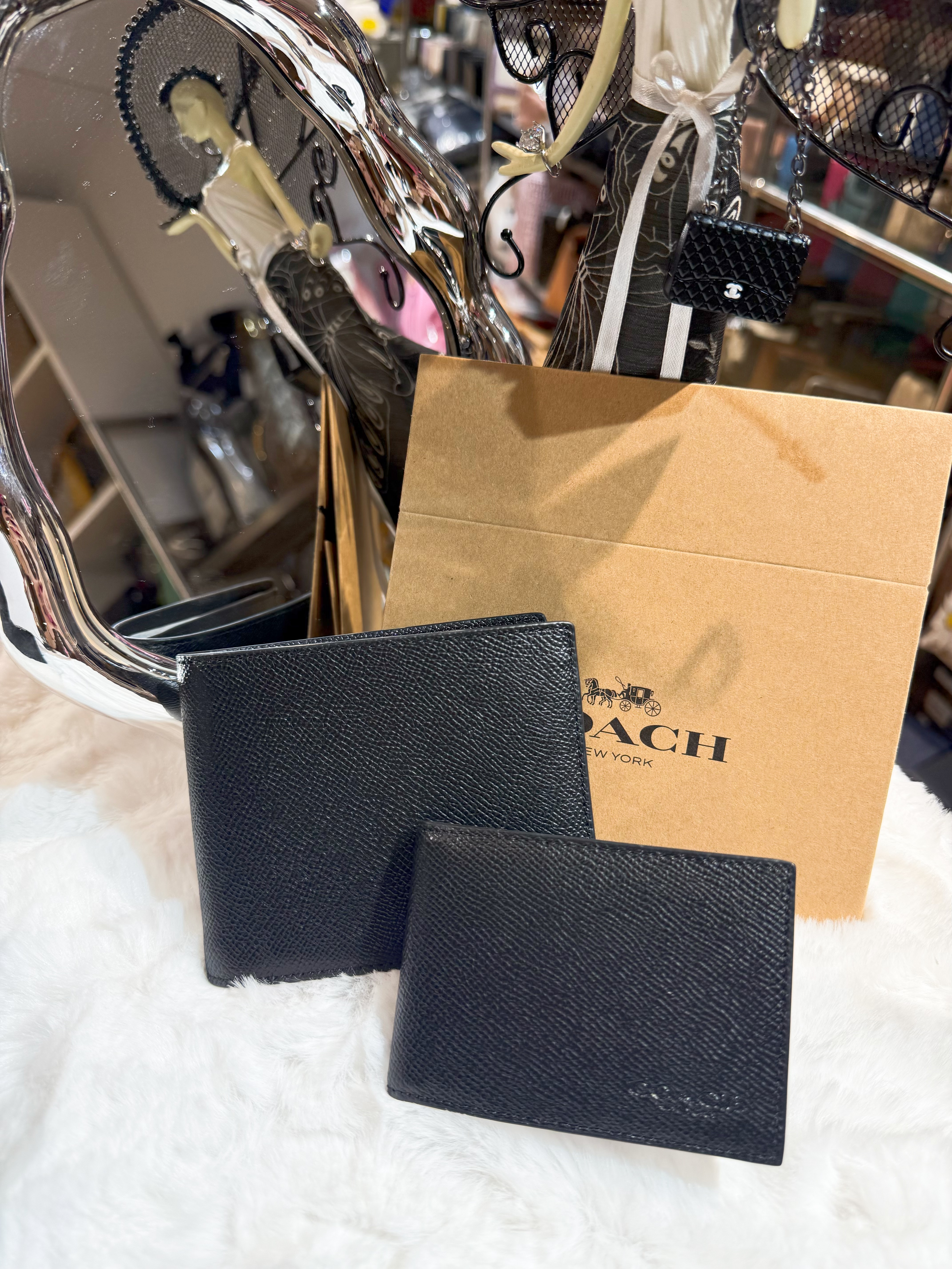 Coach bi fold wallet 1205/sf/blk