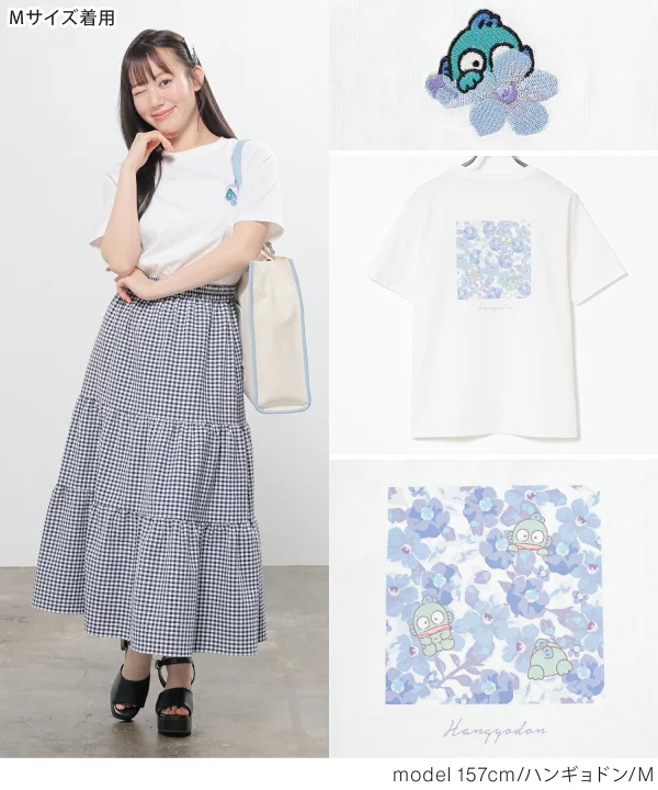 日本預訂📍日本Sanrio色彩花花圖案短袖Tee