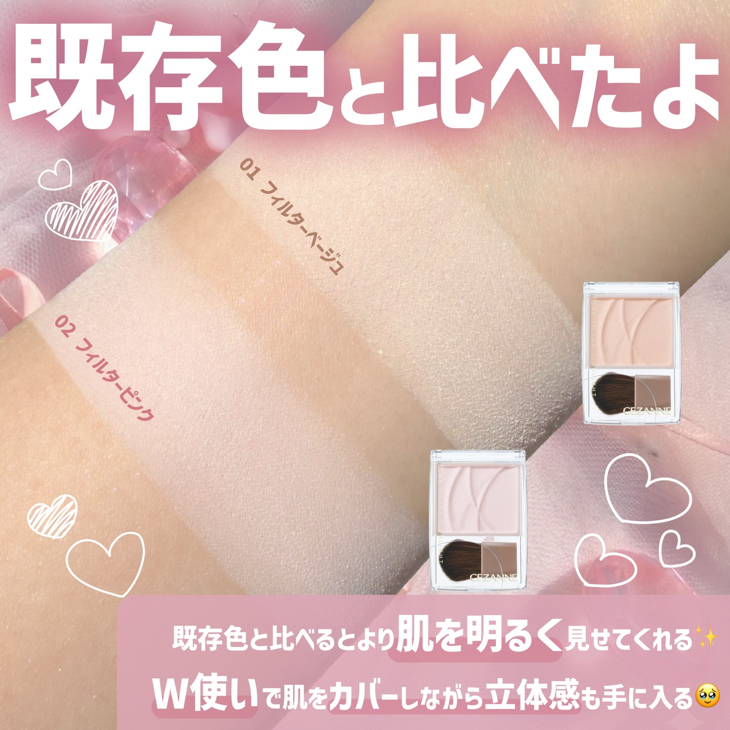 日本Cezanne Tone Filter Highlighter 柔焦濾鏡光影粉