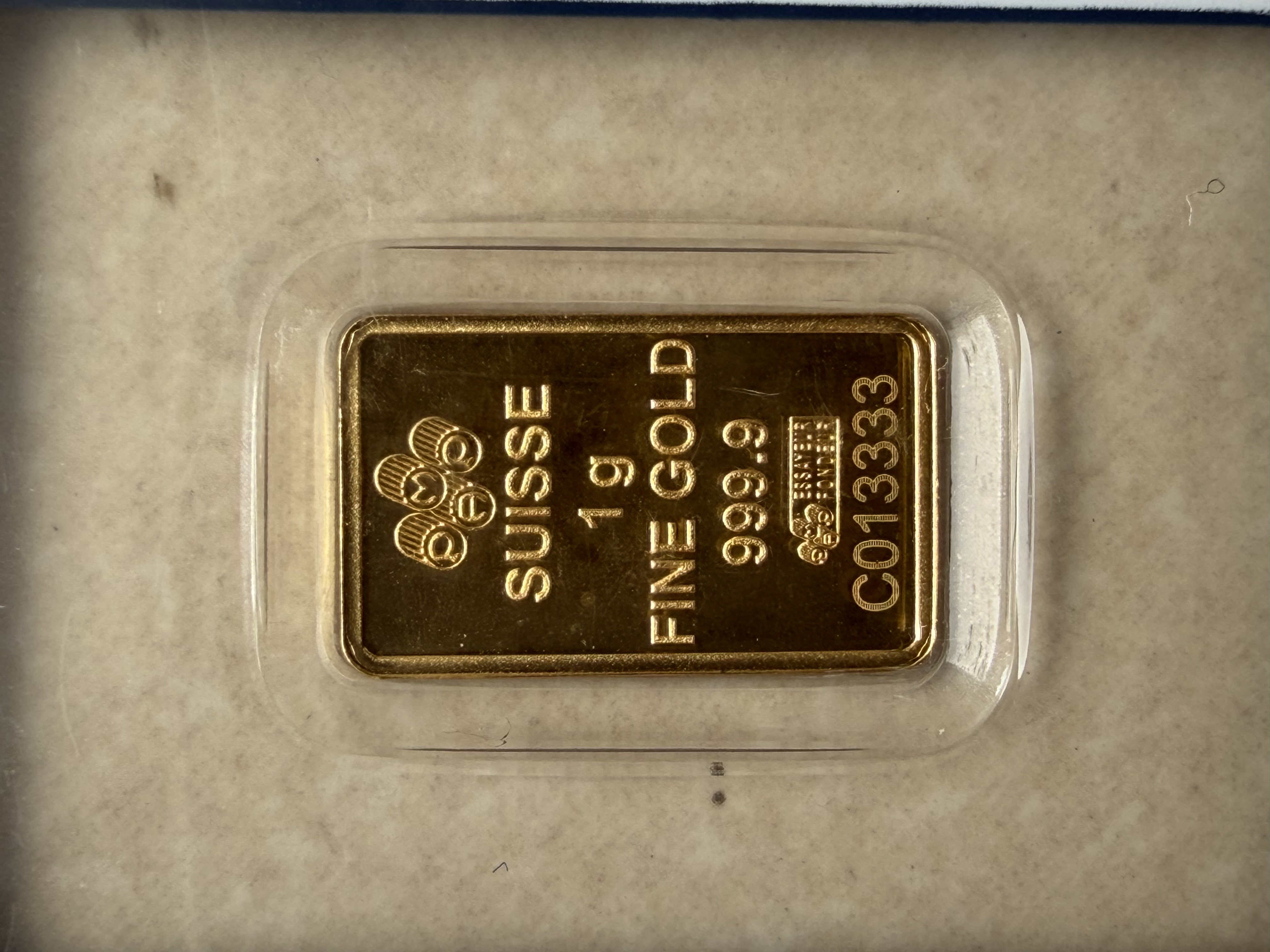 (Nice SN:13333) PAMP Ruler Fortuna 1g 🇨🇭Swiss Fine Gold Bar Emas 999.9