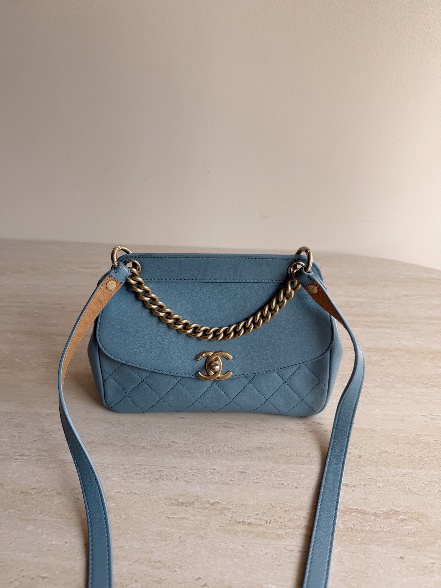 【預訂貨品】Chanel藍色元寶包