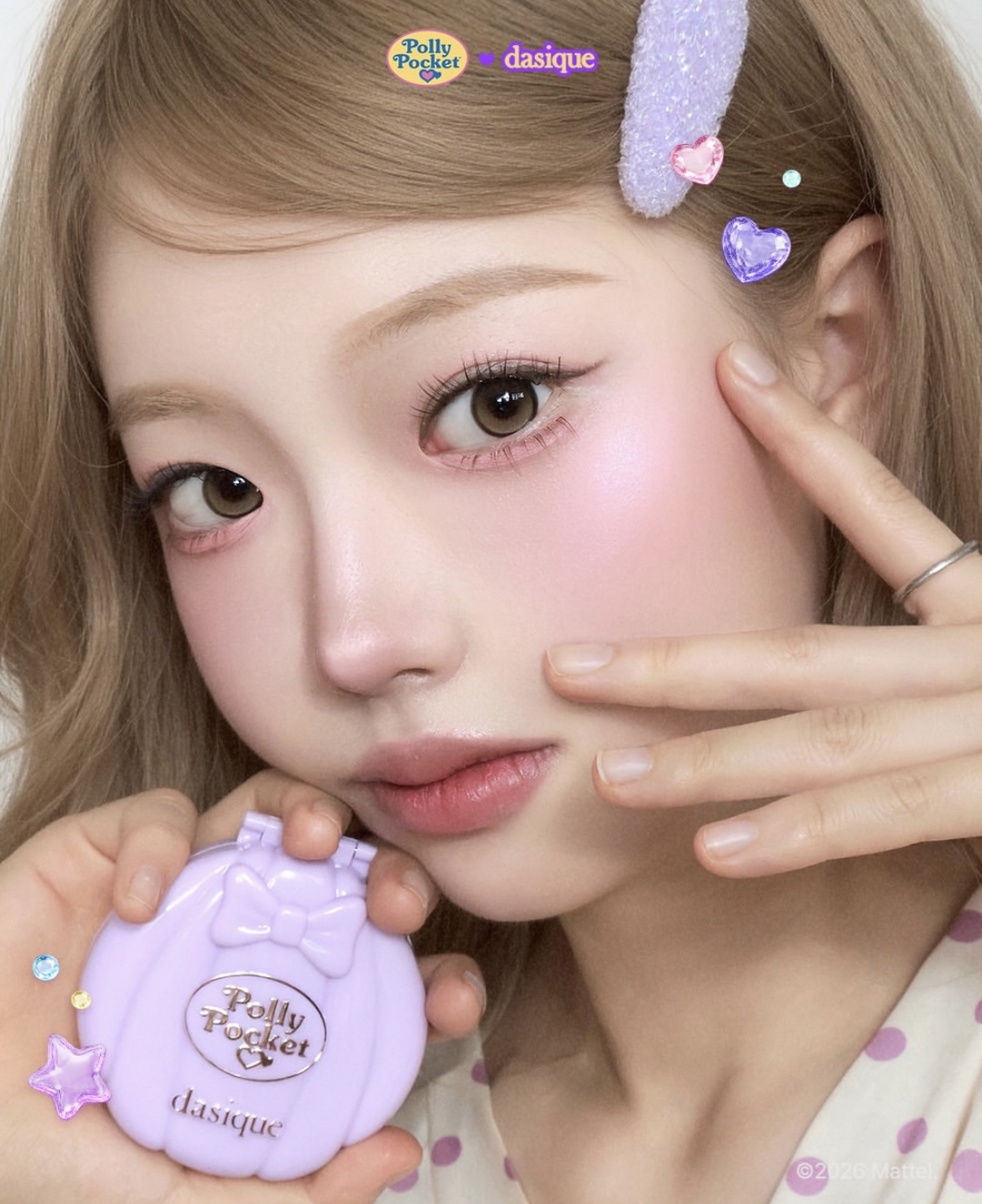 (現貨) DASIQUE x POLLY POCKET Little Blush Palette 雙色眼頰胭脂盤