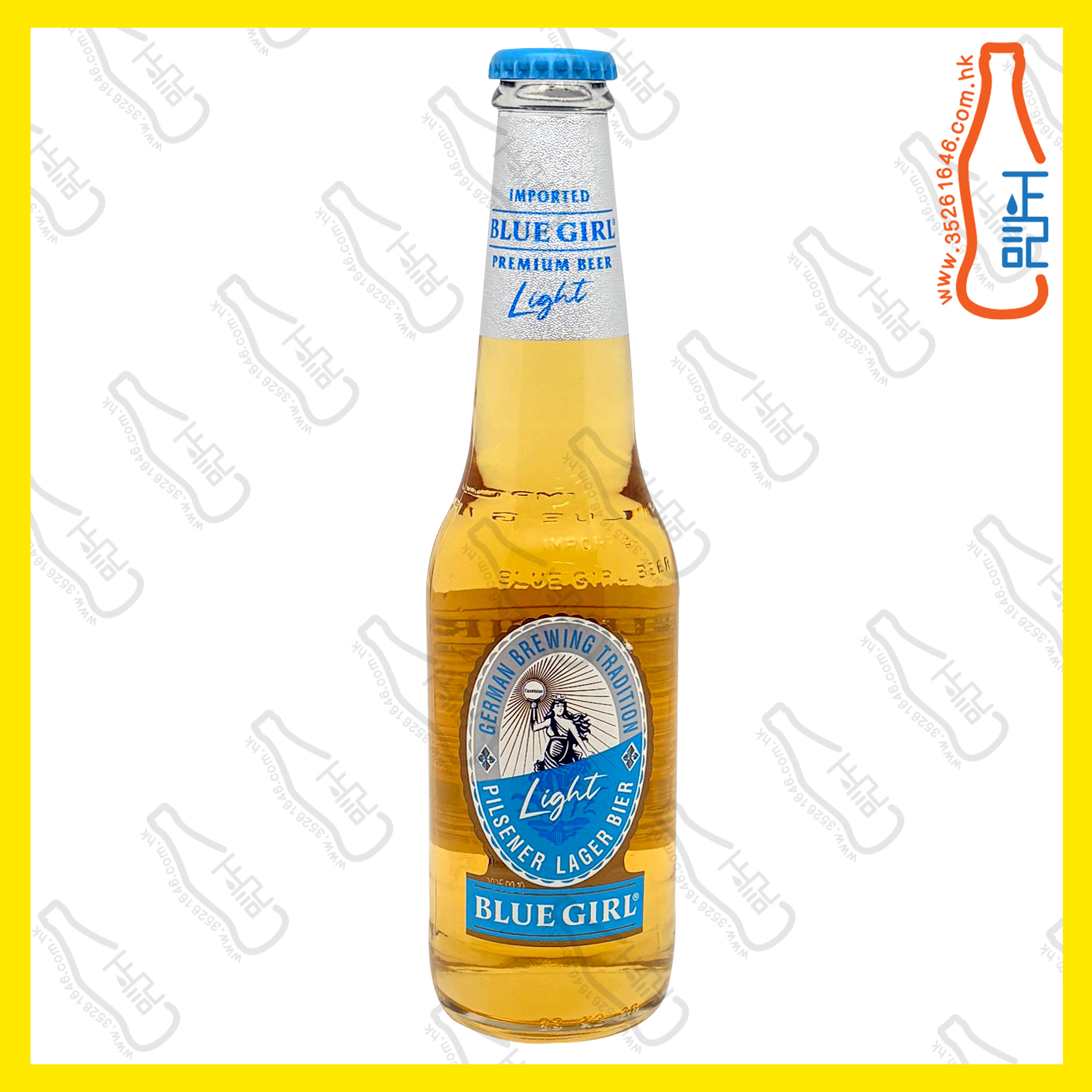 (細支) 藍妹清啤"Light"啤酒 300ml x 24支 /箱