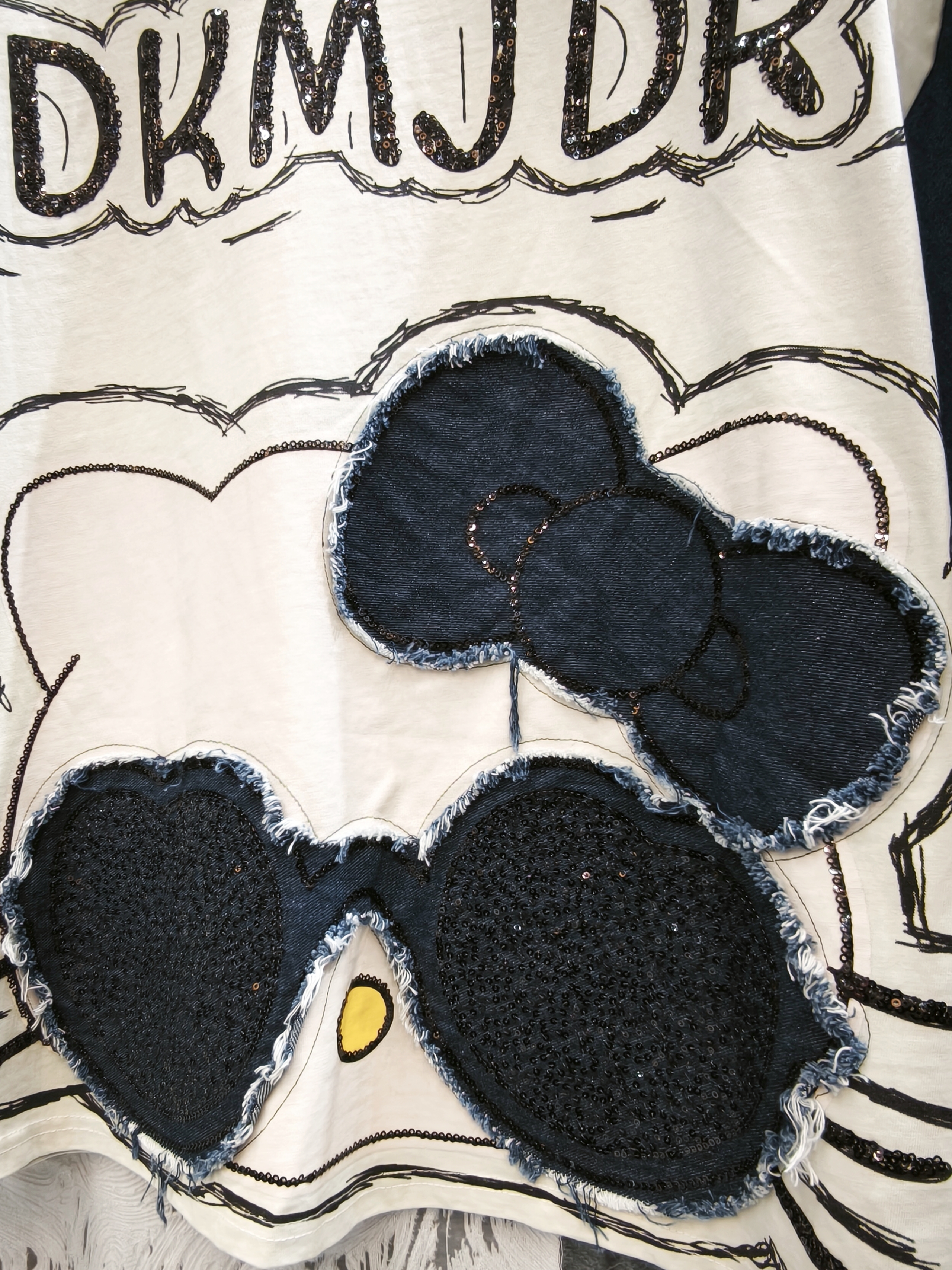 拼接牛仔吉蒂貓