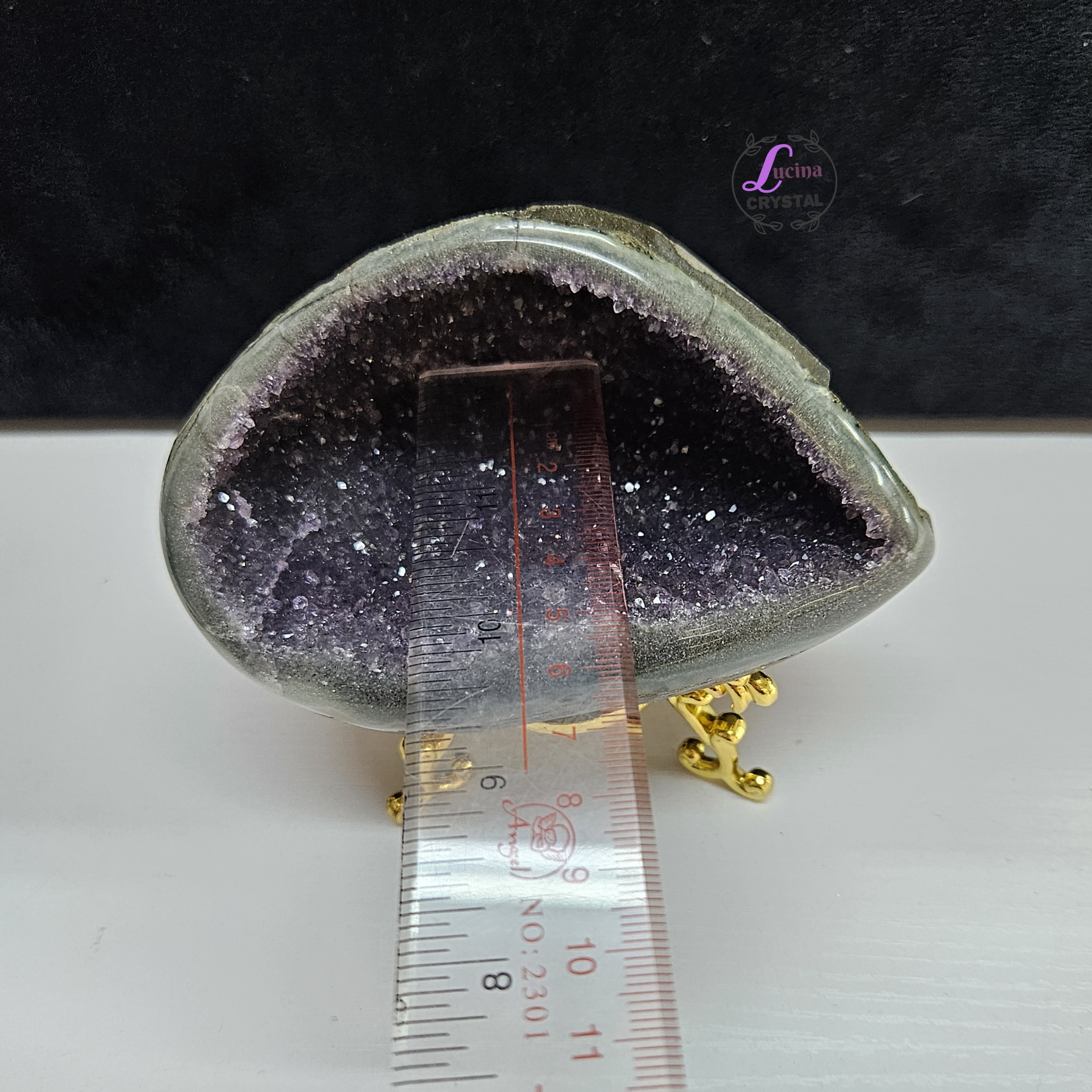 (Co#LC8547) 原皮紫水晶錢袋子/紫晶洞 Amethyst Geode 