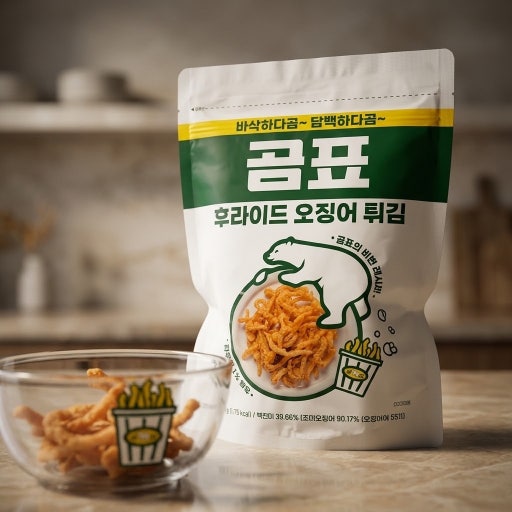 韓國 白熊 脆炸魷魚條 270g ｜Gompyo Fried Calamari