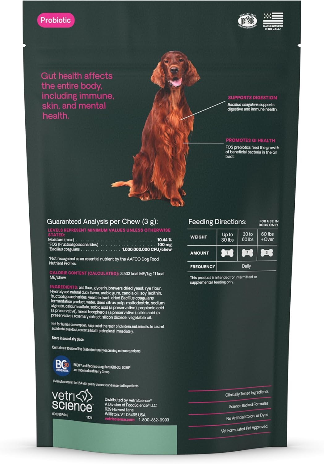 Vetri-Science Gut Health (Probiotic Everyday) For Dog 狗狗每日益生菌小食