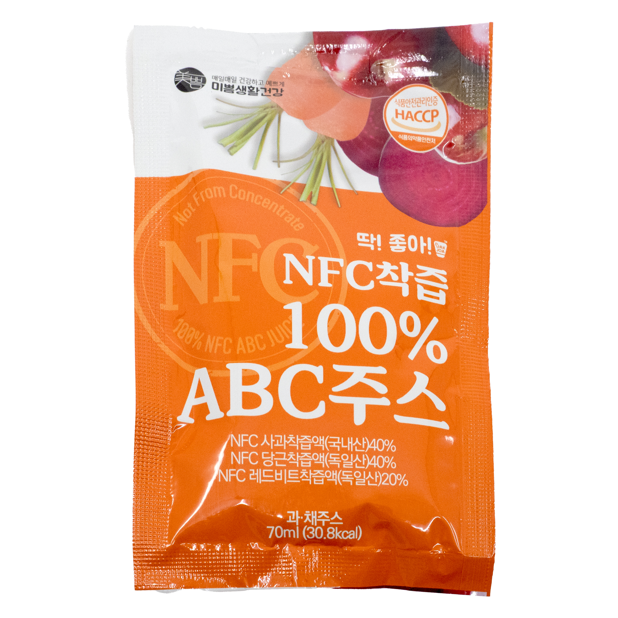MIPPEUM - MIPPEUM (原箱100包）100% NFC ABC(70mlX100包)（韓國直送)（平行進口）