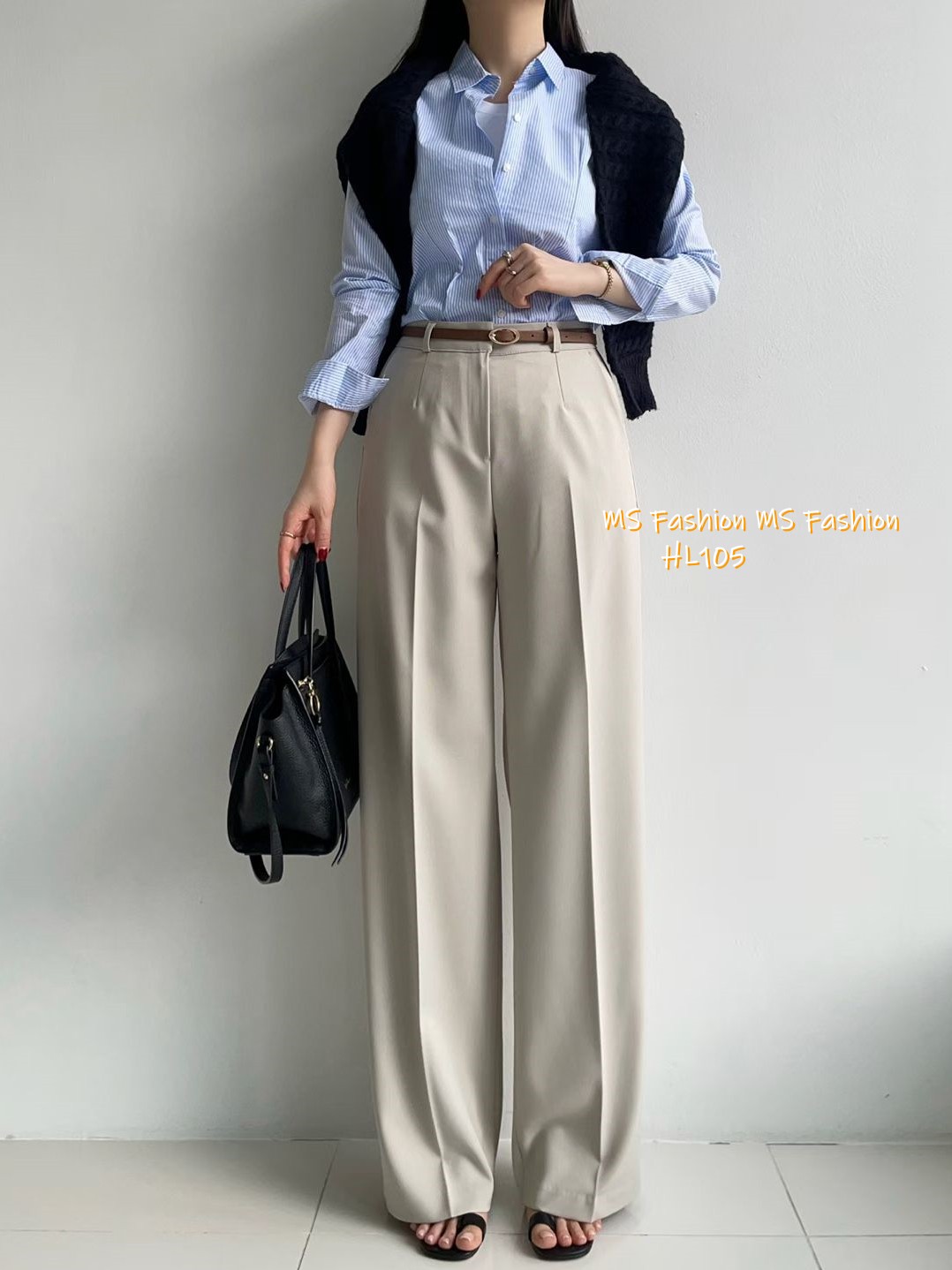 HL105 韓國🌼Howluk靚料闊筒西褲